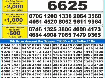 Lottery Result Today December 27, 2024