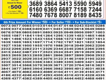 Lottery Result Today December 16, 2024