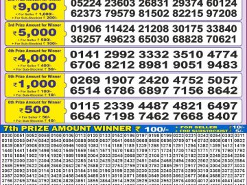 Lottery Result Today December 16, 2024