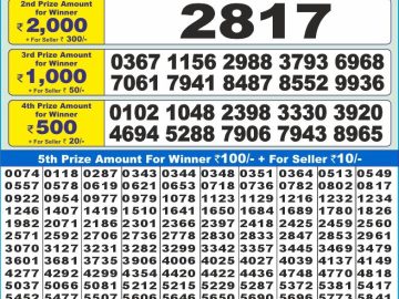 Lottery Result Today December 19, 2024