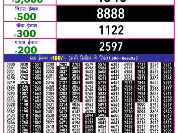 Lottery Result Today December 21, 2024