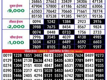 Lottery Result Today December 12, 2024