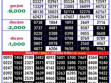 Lottery Result Today December 24, 2024