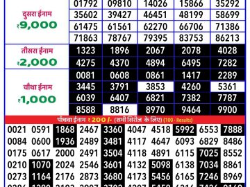 Lottery Result Today December 2, 2024