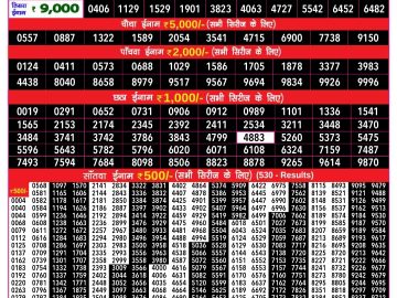 Lottery Result Today December 19, 2024