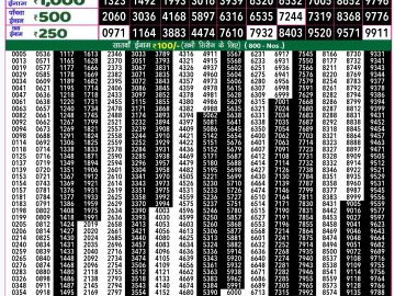 Lottery Result Today December 18, 2024