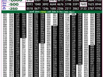 Lottery Result Today December 12, 2024