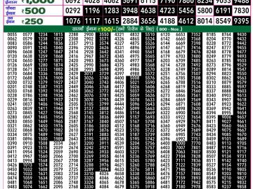 Lottery Result Today December 22, 2024