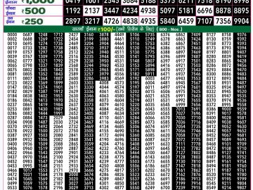 Lottery Result Today December 28, 2024