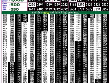 Lottery Result Today December 13, 2024