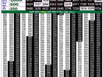 Lottery Result Today December 27, 2024