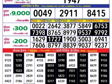 Lottery Result Today December 5, 2024