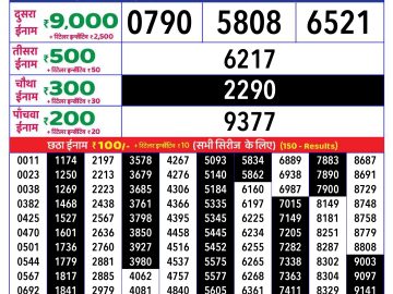 Lottery Result Today December 21, 2024