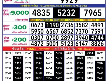 Lottery Result Today December 14, 2024