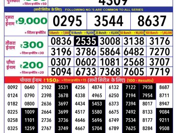 Lottery Result Today December 30, 2024