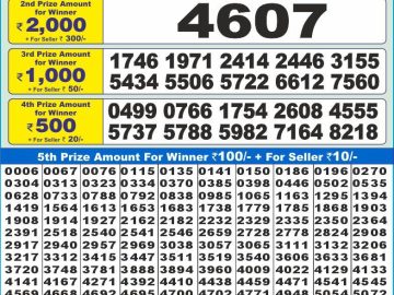 Lottery Result Today December 30, 2024