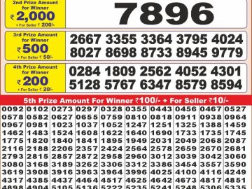 Lottery Result Today December 12, 2024