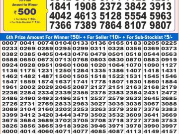 Lottery Result Today December 13, 2024