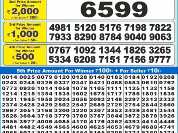 Lottery Result Today December 5, 2024