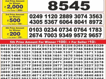 Lottery Result Today December 30, 2024