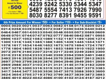 Lottery Result Today December 28, 2024