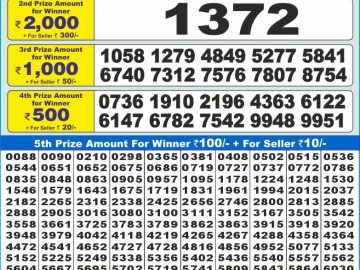 Lottery Result Today December 14, 2024