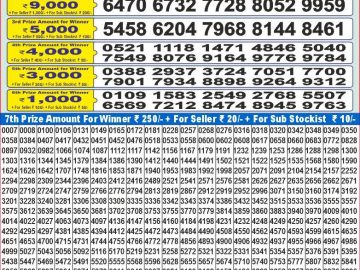 Lottery Result Today December 28, 2024