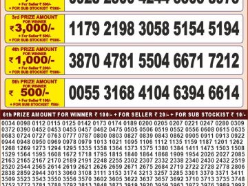 Lottery Result Today January 21, 2025