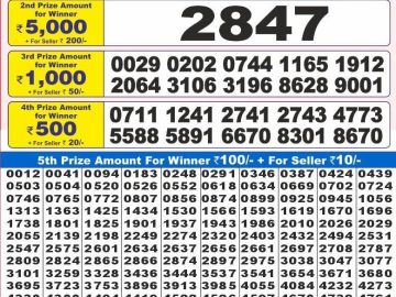 Lottery Result Today January 22, 2025