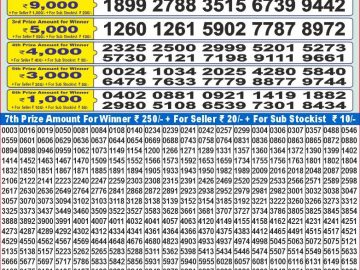 Lottery Result Today January 7, 2025