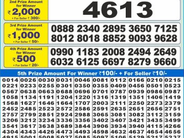 Lottery Result Today January 3, 2025