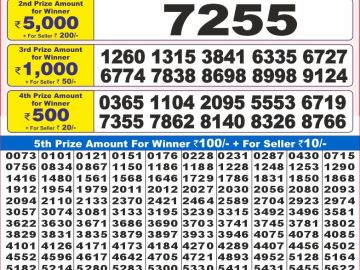 Lottery Result Today January 19, 2025