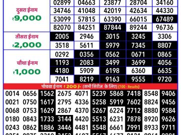 Lottery Result Today January 5, 2025