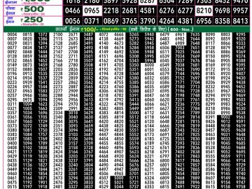 Lottery Result Today January 22, 2025