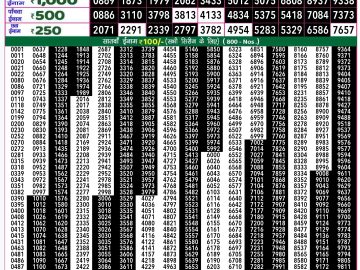 Lottery Result Today January 5, 2025