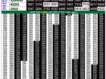 Lottery Result Today January 3, 2025