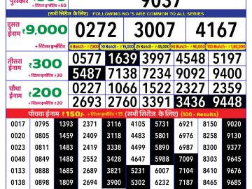 Lottery Result Today January 23, 2025