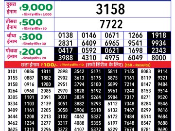 Lottery Result Today January 6, 2025