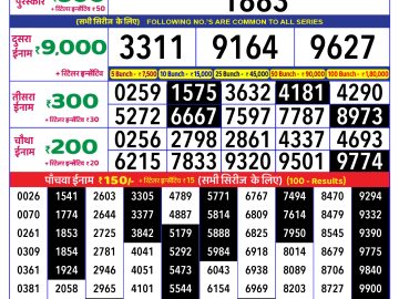 Lottery Result Today January 4, 2025