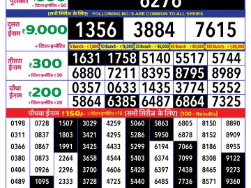 Lottery Result Today January 11, 2025