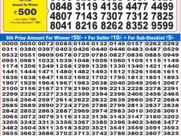 Lottery Result Today January 14, 2025