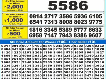 Lottery Result Today January 17, 2025