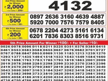 Lottery Result Today January 6, 2025